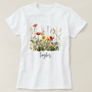 Camiseta Nome de flor silvestre