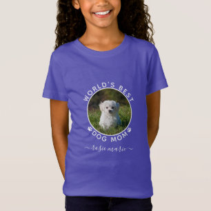 Camiseta Nome de Foto de Cão Cachorro Branco Imprime Person