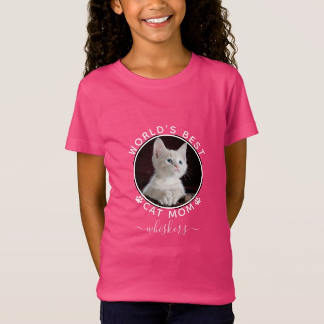 Camiseta Nome de Foto de Gato Gato Gótico White Paw Imprime (Frente)