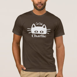 Camiseta Nome de gato personalizado do Pai de gato
