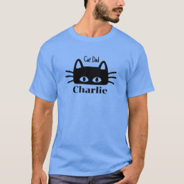 Camiseta Nome de gato personalizado do Pai de gato