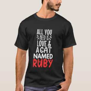 Camiseta Nome de Gato Ruby Design - Tudo o que Você Precisa