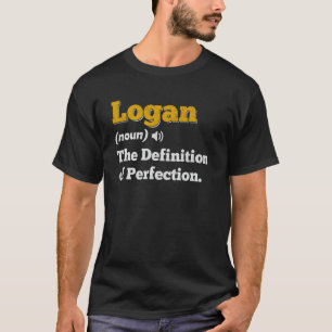 Camiseta Nome de presente Logan Nome de aniversário persona