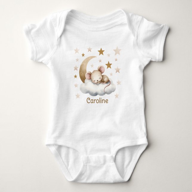 Camiseta Nome de Ratinho Doce Dormindo (Frente)
