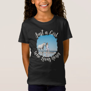 Camiseta Nome de Sentimento Fotográfico Apenas uma Menina Q