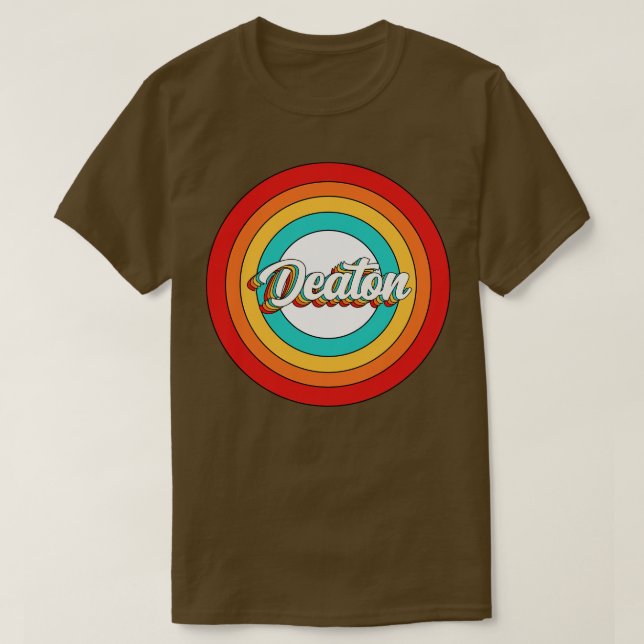 Camiseta Nome Deaton Shirt Vintage Circle (Frente do Design)