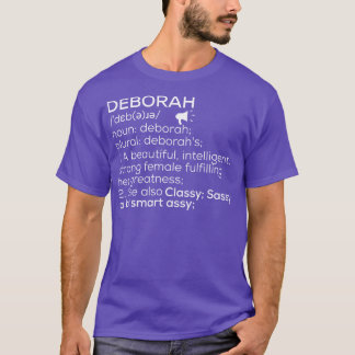 Camiseta Nome Deborah Definição Deborah Nome feminino 1