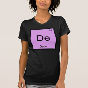 Camiseta Nome Devyn Elemento Químico Tabela Periódica