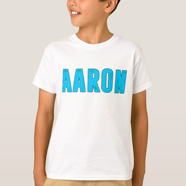 Camiseta Nome do Aaron (Frente)