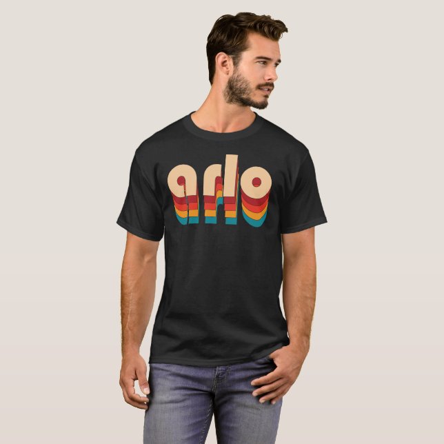 Camiseta Nome do Arlo Retroativo T-Shirt (Frente Completa)