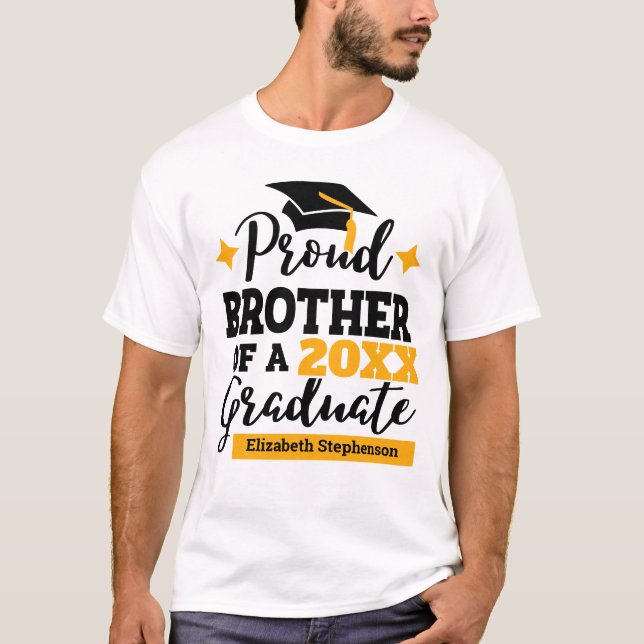 Camiseta Nome do boné de ouro negro do Irmão Ortoso 2022 (Frente)