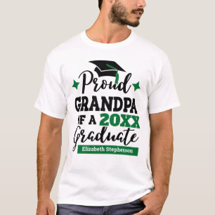 Camiseta Nome do boné verde-formando negro do Vovô 2022