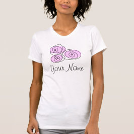 Camiseta 'Nome' do Buquê Lilac rosas