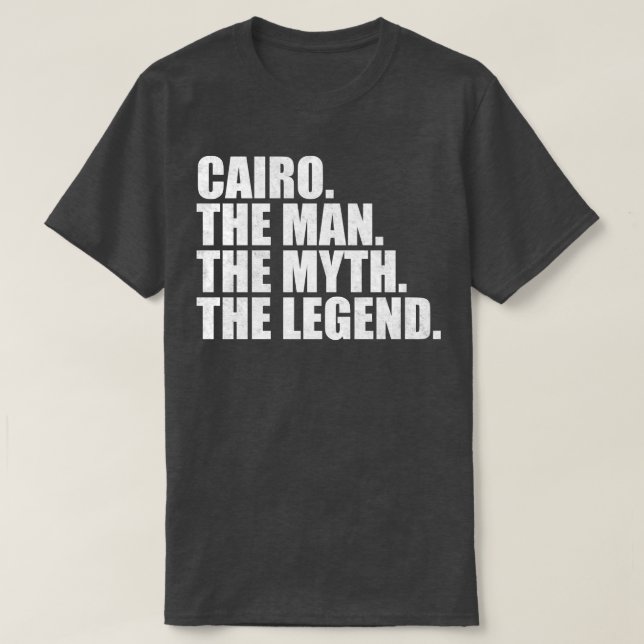 Camiseta Nome do Cairo Nome dado do Cairo (Frente do Design)