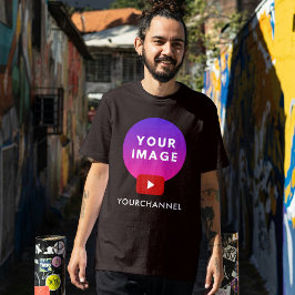 Camiseta Nome do Canal Youtube Personalizado Preto