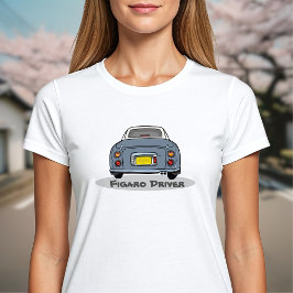 Camiseta Nome do carro Lapis Cinza Figaro Driver Figars