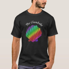 Camiseta Nome do Clambake Rainbow Clam Unisex