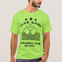 Camiseta Nome do Clube Personalizado de Pickleball