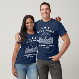 Camiseta Nome do Clube Personalizado de Pickleball