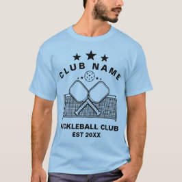 Camiseta Nome do Clube Personalizado de Pickleball