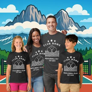 Camiseta Nome do Clube Personalizado de Pickleball