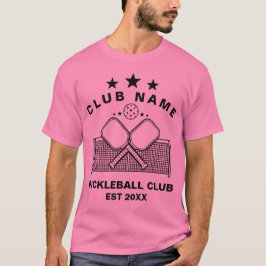 Camiseta Nome do Clube Personalizado de Pickleball
