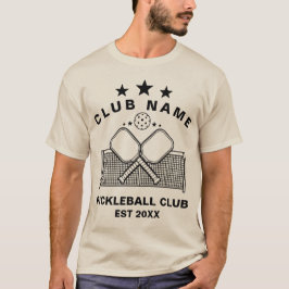 Camiseta Nome do Clube Personalizado de Pickleball