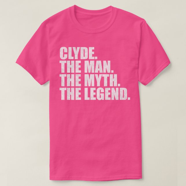 Camiseta Nome do Clyde Clyde Nome do Clyde nome fornecido (Frente do Design)