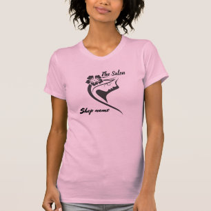 Camiseta Nome do compro personalizado azul escuro de boas-v