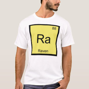 Camiseta Nome do Corvo Química Elemento Tabela Periódica