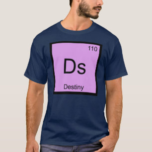 Camiseta Nome do Destino Química Elemento Tabela Periódica