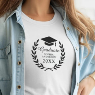 Camiseta Nome do Formando Personalizado &Classe Laurel Wrea