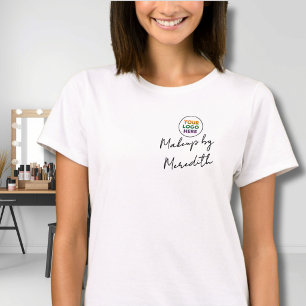 Camiseta Nome do Funcionário em Letra Preta Negócios de Maq
