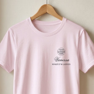 Camiseta Nome do Funcionário Logotipo da Empresa Rótulo de