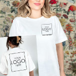 Camiseta Nome do funcionário Seu Bolso da Empresa de Orçame<br><div class="desc">Apresentando o "Nome do funcionário Sua empresa de orçamento de logotipo T-Shirt" - a escolha perfeita para as empresas que buscam um barato, mas eficaz, para promover sua marca e melhorar o reconhecimento de funcionários. Esta t-shirt personalizada apresenta impressões frontais e traseiras, permitindo-lhe apresentar de forma destacada o logótipo da...</div>