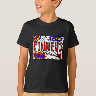 Camiseta Nome do garoto Finneus Spider Web Super Powers