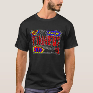 Camiseta Nome do garoto Finneus Spider Web Super Powers