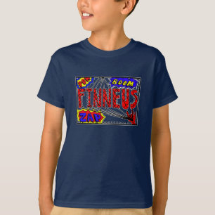 Camiseta Nome do garoto Finneus Spider Web Super Powers T-S