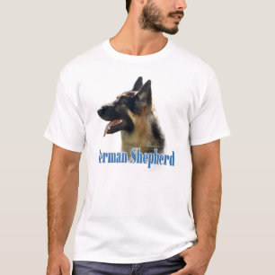 Camiseta Nome do german shepherd (preto/tan)