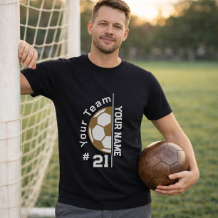 Camiseta Nome do Jogador de Futebol Personalizado Número da