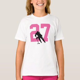 Camiseta Nome do Jogador de Hóquei Personalizado Número P