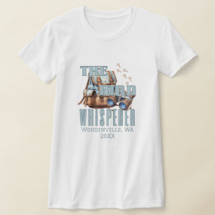 Camiseta Nome do Local de Observância de Aves Personalizada