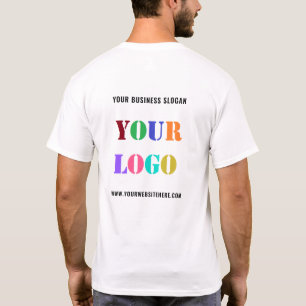 Camiseta Nome do logotipo personalizado Modelo da empresa T
