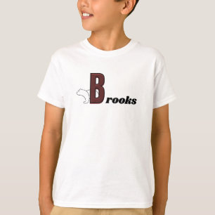 Camiseta Nome do Menino Início personalizado com B