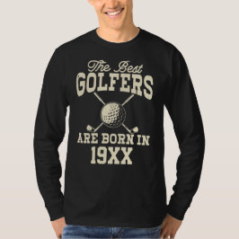 Camiseta Nome do Nascer de Golfe Personalizado Engraçado