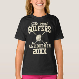 Camiseta Nome do Nascer de Golfe Personalizado Engraçado