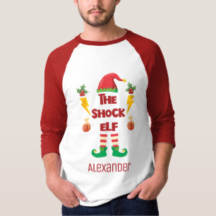 Camiseta Nome do outfit de natal correspondente à família d