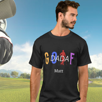 Camiseta "Nome do Pai de Golfe Personalizado