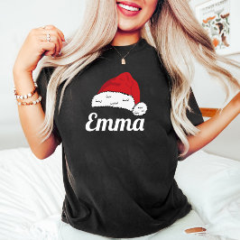 Camiseta Nome do Pai Natal da Família Correspondente