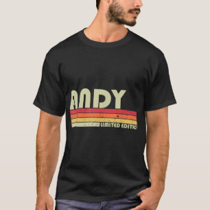 Camiseta Nome do presente ANDY Personalizado Funny Retro Vi